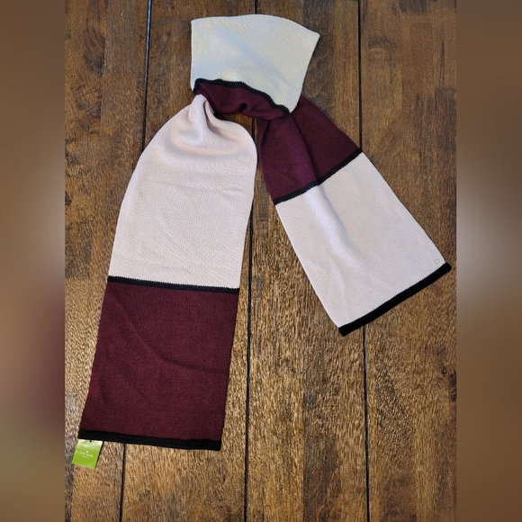 Kate Spade Knit Wide  Scarf Multi Color Holidays Fall, Winter - Picture 3 of 7
